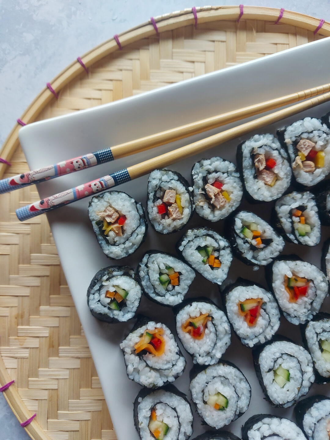 Hausgemachte Maki-Sushi